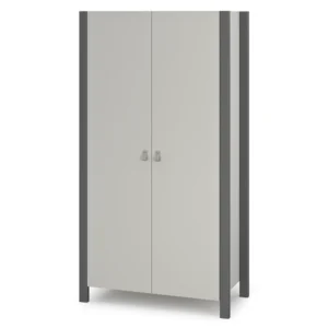 Dulap camera copii Maia 960, finisaj cashmere-antracit, vedere de ansamblu