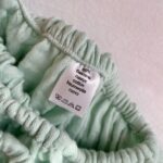 Husă de saltea pătuț 120 × 60 cm din muselină 100% bumbac, verde mentă, țesătură din muselină 100% bumbac