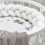 Husă de saltea rotundă pentru pătuț, constelații, 70 × 70 cm, pe salteaua rotundă
