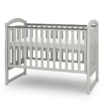 Pătuț bebeluși Constanța 120 × 60 cm, finisaj cashmere-antracit, detaliu al zăbrelelor