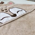 Prosop cu glugă din bumbac pentru copii, model Cerb, 80 × 100 cm, prezentare
