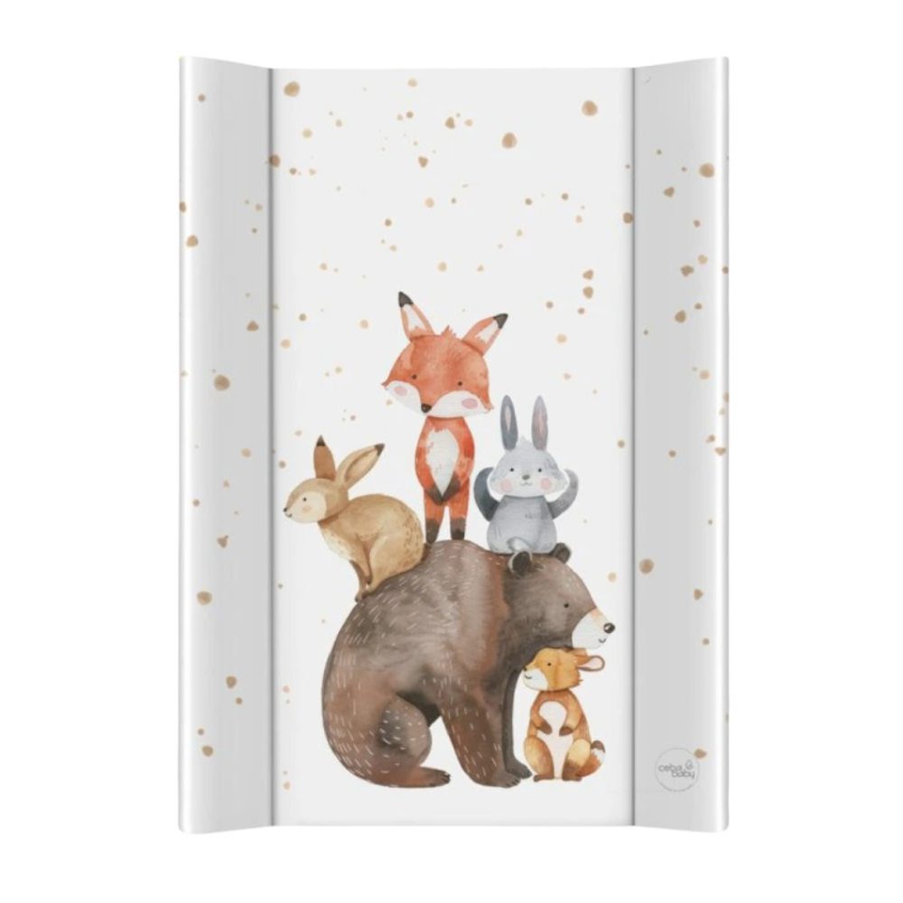 Saltea de înfășat 70 × 50 cm, model Forest Friends, vedere de ansamblu Saltea de înfășat 70 × 50 cm, model Forest Friends, vedere de ansamblu