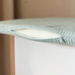 Saltea pentru masă de înfășat, mentă, 50 × 70 × 3 cm, textura materialului
