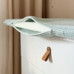 Saltea pentru masă de înfășat, mentă, 70 × 80 × 3 cm, textura materialului
