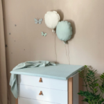 Saltea pentru masă de înfășat, mentă, 70 × 80 × 3 cm, detaliu al modelului