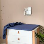 Saltea pentru masă de înfășat, albastru închis, 70 × 80 × 3 cm, vedere de ansamblu
