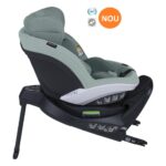 Scaun auto BeSafe iZi Turn i-Size verde mentă, bază ISOFIX cu picior de sprijin