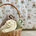 Set complet de lenjerie pentru pătuț, 6 piese Mix Bear, prezentare