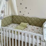 Set complet de lenjerie pentru pătuț, 6 piese Mix Bear, nuanța reală