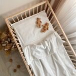 Set lenjerie de schimb 3 piese pentru pătuț, Dreams milky, vedere de ansamblu