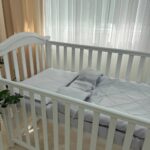 Set lenjerie de schimb 3 piese pentru pătuț, Velvet gri, vedere de sus