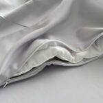 Set lenjerie de schimb 3 piese pentru pătuț, Velvet gri, margini și cusături