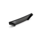 Accesoriu din cauciuc negru No Gap pentru deck WPC, cu marginile ridicate, pe fundal alb