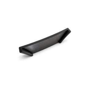 Accesoriu din cauciuc negru No Gap pentru deck WPC, cu marginile ridicate, pe fundal alb