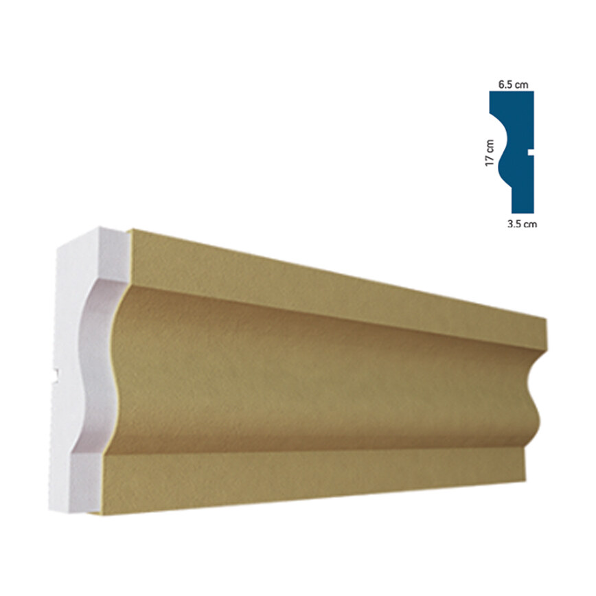 Ancadrament decorativ pentru fereastră BEA-004, 200x17x6,5 cm Ancadrament decorativ pentru fereastră BEA-004, 200x17x6,5 cm