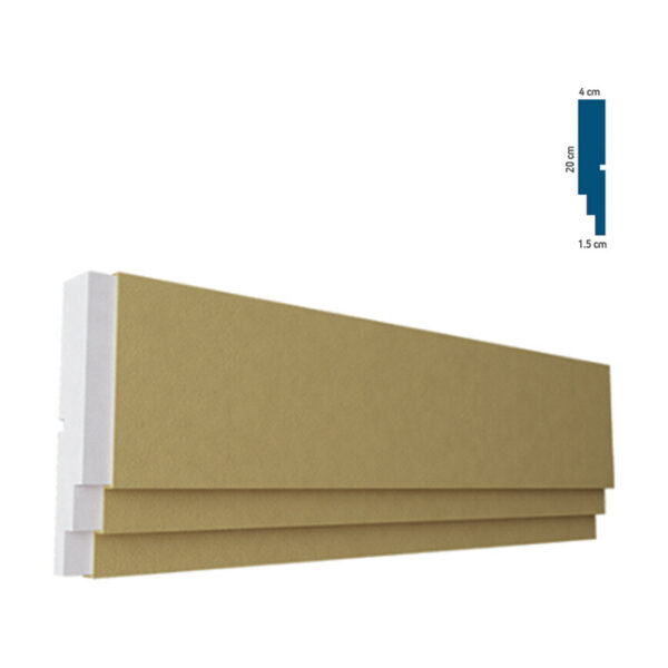 Ancadrament decorativ pentru fereastră BEA-007, 200x20x4 cm