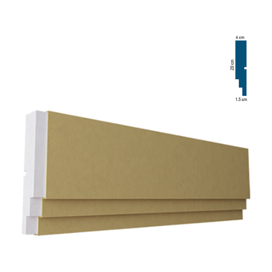 Ancadrament decorativ pentru fereastră BEA-007, 200x20x4 cm Ancadrament decorativ pentru fereastră BEA-007, 200x20x4 cm