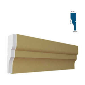 Ancadrament decorativ pentru fereastră BEA-008, 200x20x6 cm