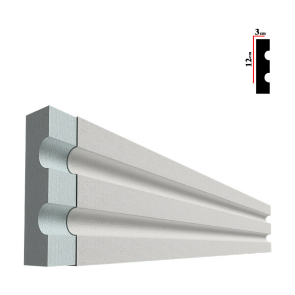 Ancadrament decorativ pentru fereastră BEA-012, 200x12x3 cm