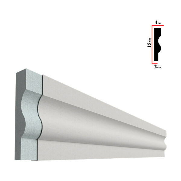 Ancadrament decorativ pentru fereastră BEA-013, 200x15x4 cm