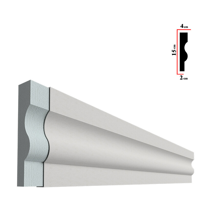 Ancadrament decorativ pentru fereastră BEA-013, 200x15x4 cm Ancadrament decorativ pentru fereastră BEA-013, 200x15x4 cm