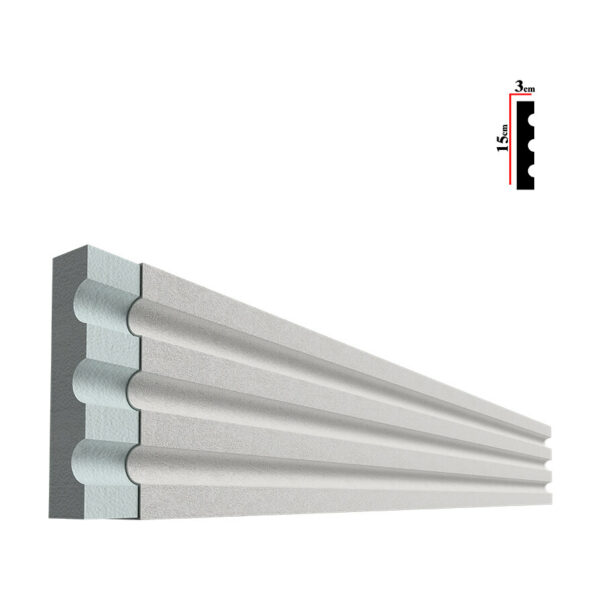 Ancadrament decorativ pentru fereastră BEA-015, 200x15x3 cm