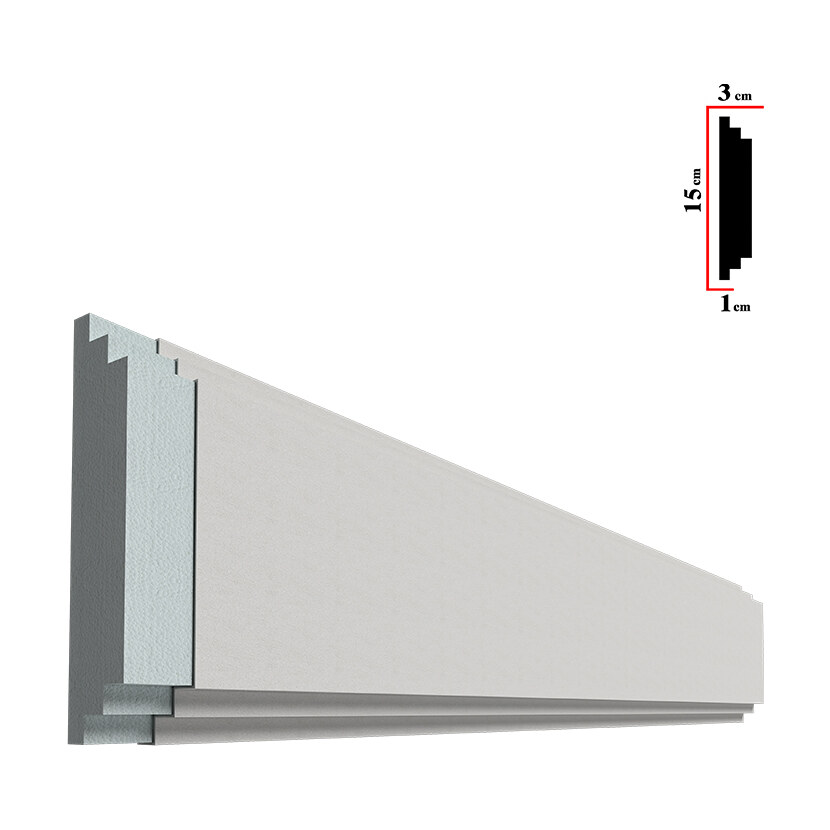 Ancadrament decorativ pentru fereastră BEA-016, 200x15x3 cm Ancadrament decorativ pentru fereastră BEA-016, 200x15x3 cm