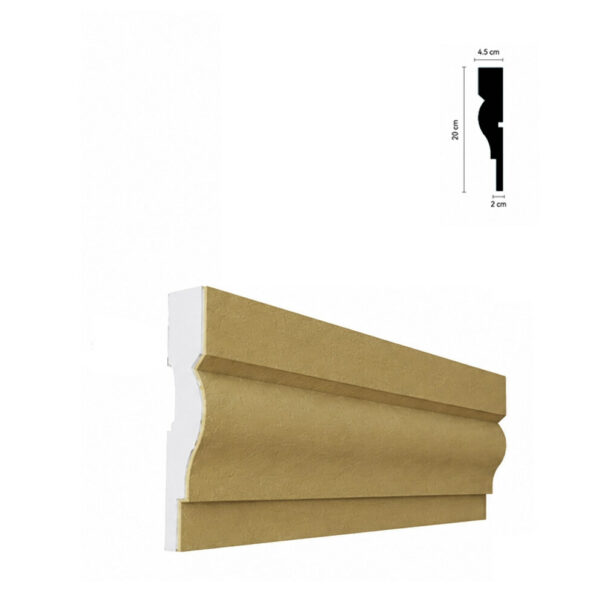Ancadrament decorativ pentru fereastră BEA-020, 200x20x4,5 cm