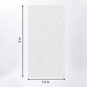 Foaie de autocolant HG6182, albă cu nervuri fine gri-argintii, cu cotele de 1,2 × 3 m