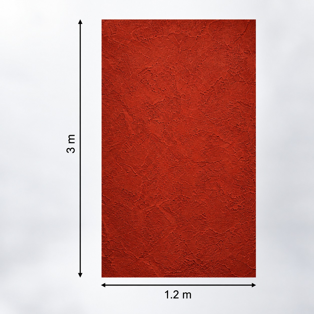 Autocolant Siena Arsă, cotele de 1,2 × 3 m Foaie de autocolant Siena Arsă, roșu-cărămiziu cu relief de tencuială, cu cotele de 1,2 × 3 m