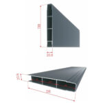 Desen al lamelei Apollo: profil de 138 × 20,6 mm cu trei camere interioare