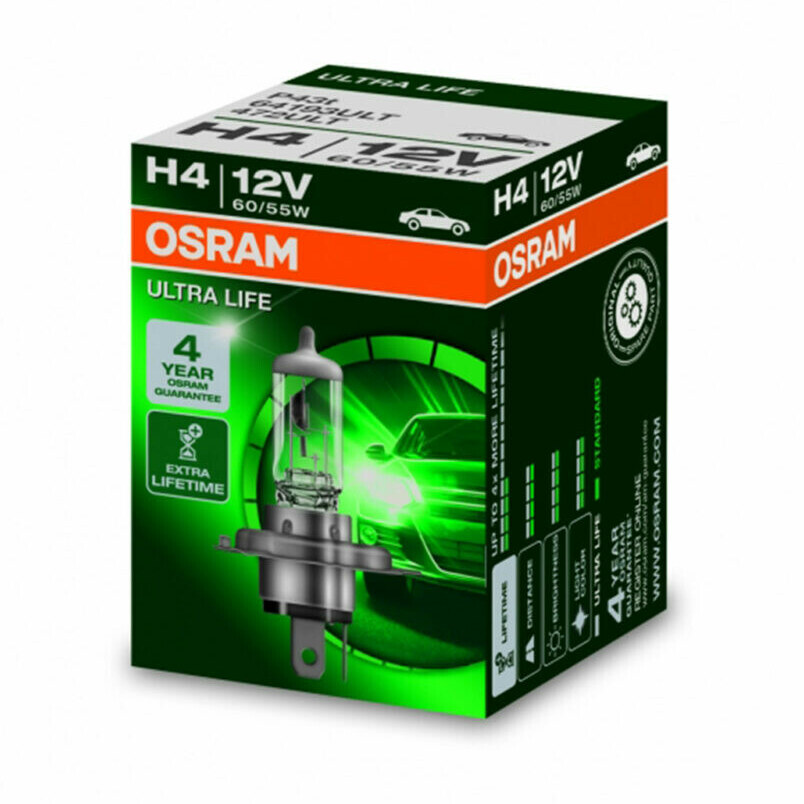 Bec OSRAM Ultra Life halogen H4 12V 60 55W (1 bec) Bec OSRAM Ultra Life halogen H4 12V 60 55W (1 bec)