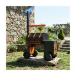 Bizon - Smoker diametru 800 mm cu plită și rafturi — imaginea 2