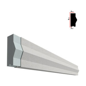 Brâu decorativ exterior BEB-002, 200x8x4 cm