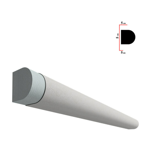 Brâu decorativ exterior BEB-005, 200x5x5 cm
