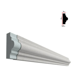 Brâu decorativ exterior BEB-006, 200x6x3 cm