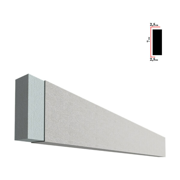 Brâu decorativ exterior BEB-009, 200x7x2,5 cm