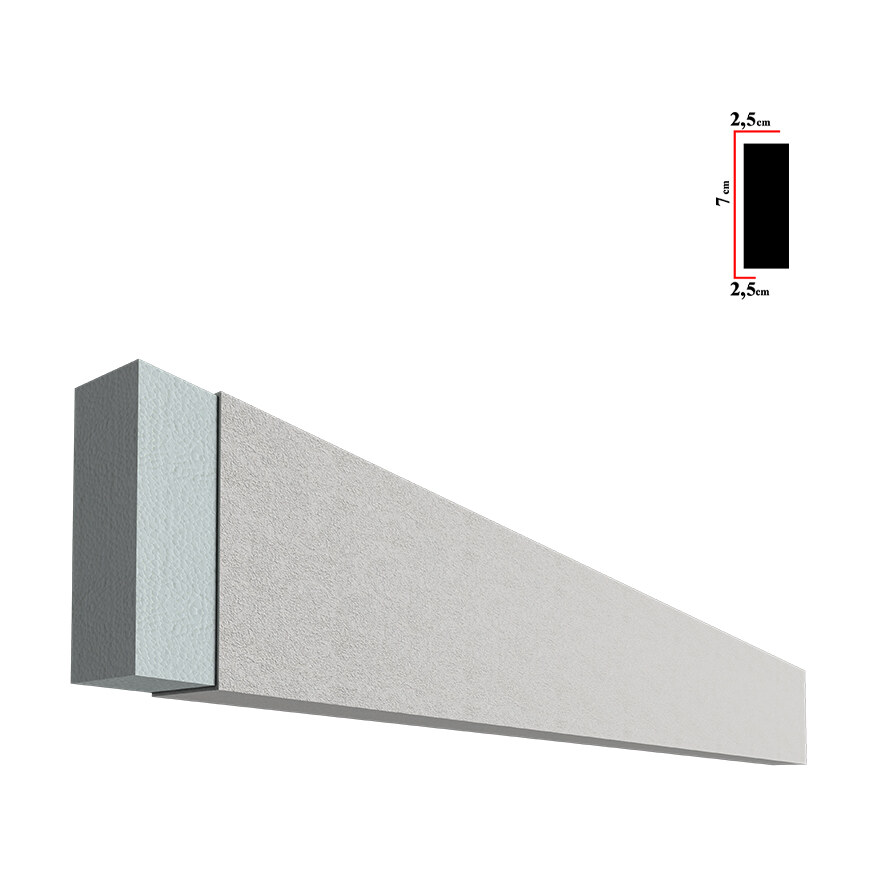 Brâu decorativ exterior BEB-009, 200x7x2,5 cm Brâu decorativ exterior BEB-009, 200x7x2,5 cm