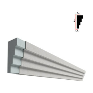 Brâu decorativ exterior BEB-010, 200x8x4 cm