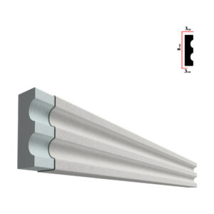 Brâu decorativ exterior BEB-012, 200x8x3 cm