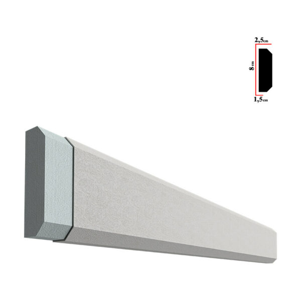 Brâu decorativ exterior BEB-013, 200x8x2,5 cm