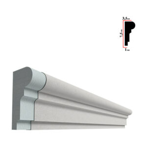 Brâu decorativ exterior BEB-015, 200x7,5x3,5 cm