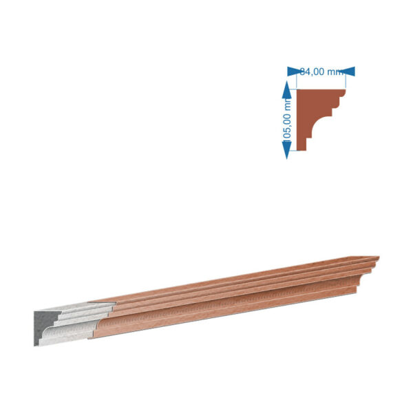 Brâu decorativ exterior BIC-004, 200x10,5x8,4 cm