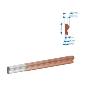 Brâu decorativ exterior BIC-007, 200x12x5 cm