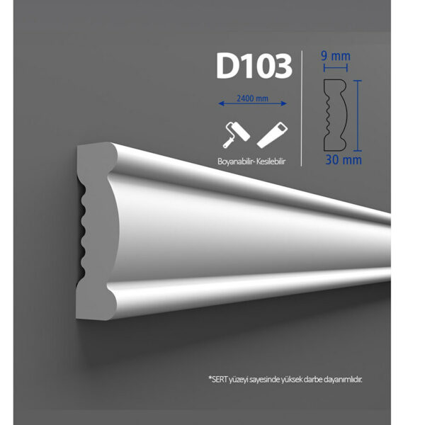 Brâu duropolimer BIB-003, 240x3x0,9 cm