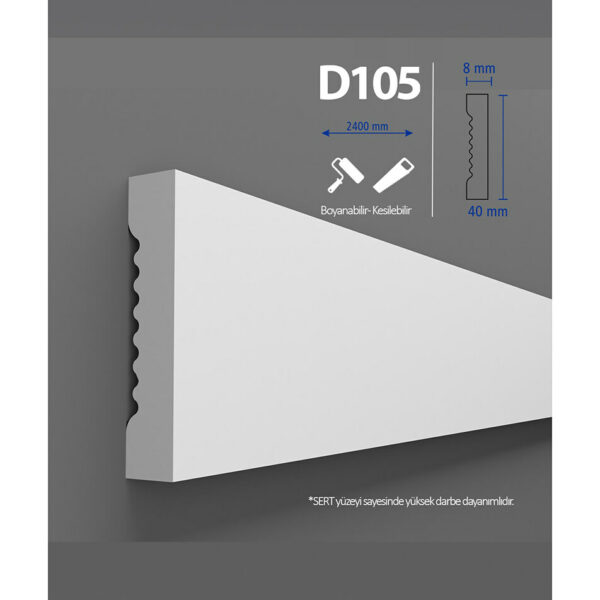 Brâu duropolimer BIB-005, 240x4x0,8 cm