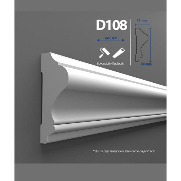 Brâu duropolimer BIB-008, 240x6x2,3 cm