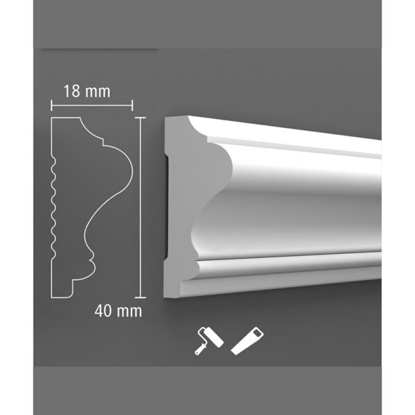 Brâu duropolimer BIB-010, 240x4x1,8 cm