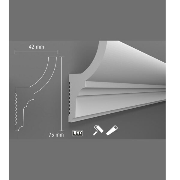 Brâu duropolimer BIB-015, 240x7,5x4,2 cm