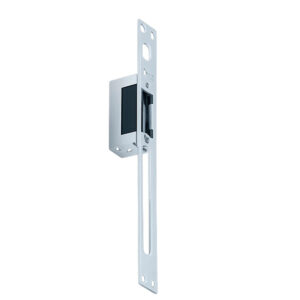 Broască electromagnetică din oțel cu placă frontală lungă de 250 × 22 mm și corpul electric montat pe spate